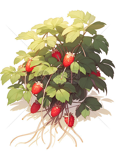 红色草莓图片