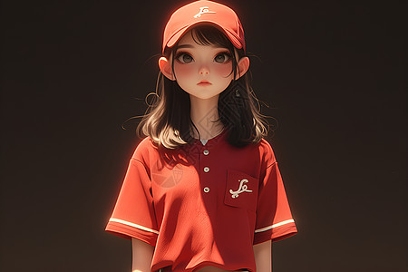 少女棒球手图片