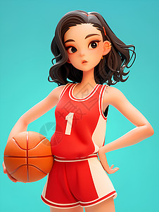 篮球女孩图片