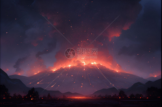 神奇火山图片