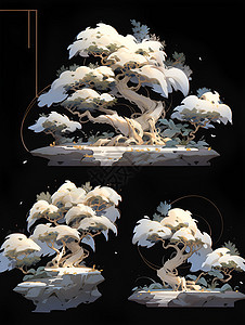 中国风的树图片