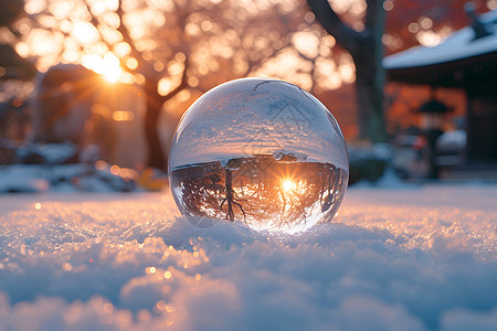 梦幻冰雪世界背景图片