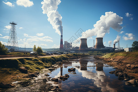 核能现代社会的工厂图片
