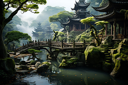 静谧中国园林图片