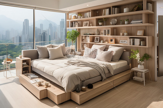 现代简约风格的卧室图片