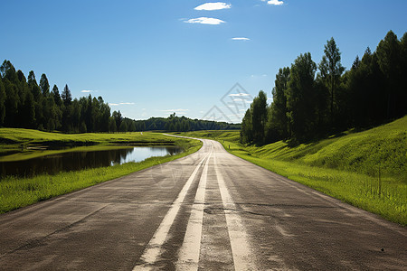 乡村的公路背景图片