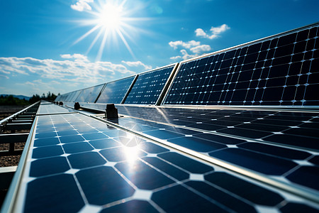 技术海报太阳能创新电力背景