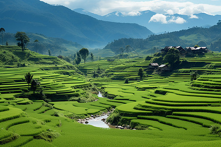 宁静山水图片