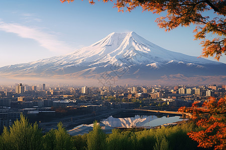 山水城市风景图片