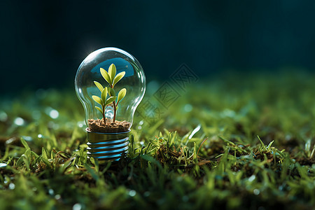 绿色能量科技叶子高清图片
