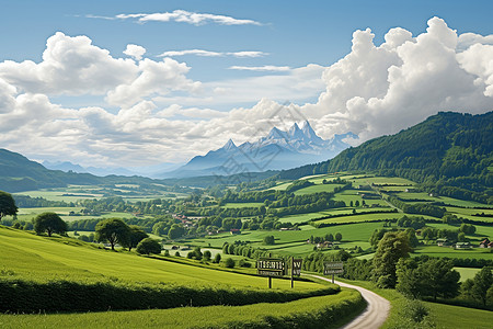 旅旅游悠闲乡村之旅背景