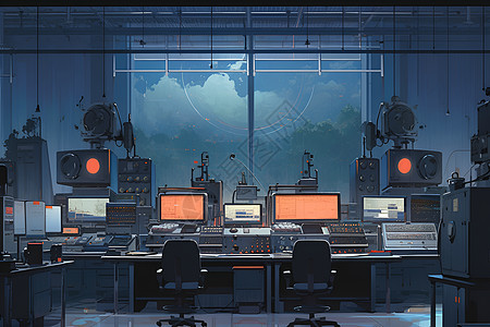 核反应堆控制室图片