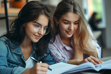 学习的女孩背景图片