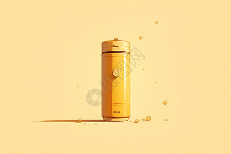 黄色热水壶图片