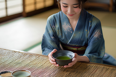 茶道仪式背景图片