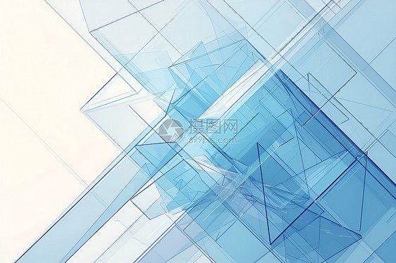 玻璃几何背景图片