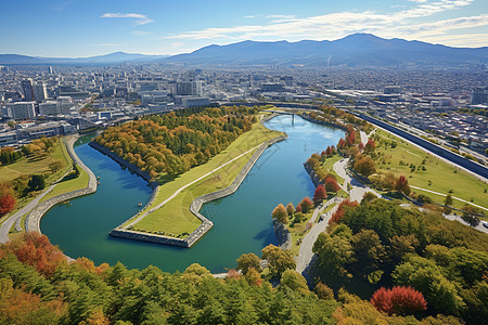 静美城市风光背景图片