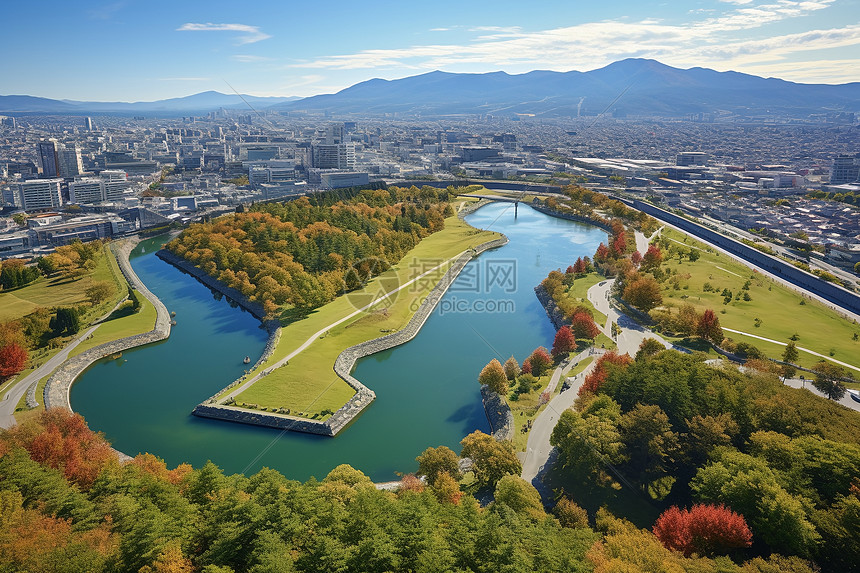 静美城市风光图片