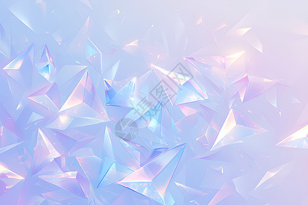 水晶色彩的几何玻璃质感图片
