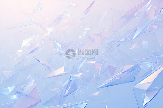 立体水晶抽象背景图片