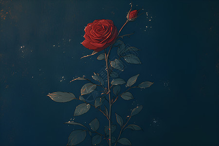 美丽的红玫瑰背景图片