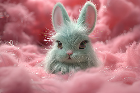 生气的兔子图片