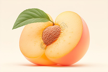美味的成熟桃子图片