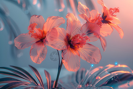 透明的花朵图片