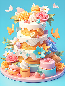 梦幻精致的蛋糕图片