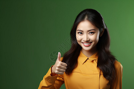 快乐自信的亚洲女性图片