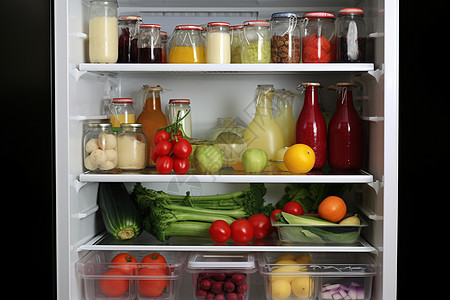 冰箱的食物图片