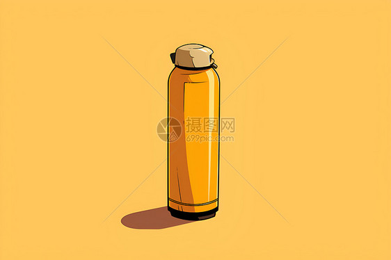 黄色瓶子图片