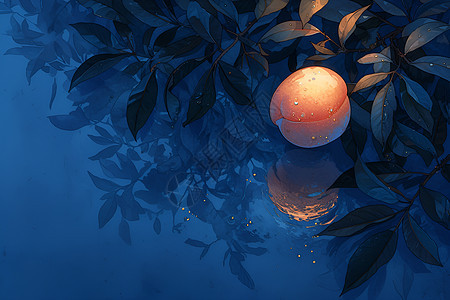桃子的神秘荧光图片