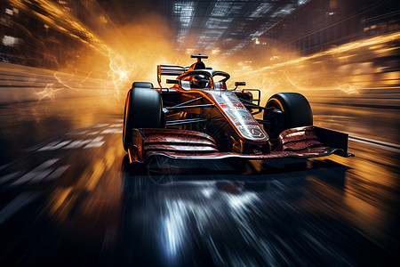 光影里的极速赛车图片