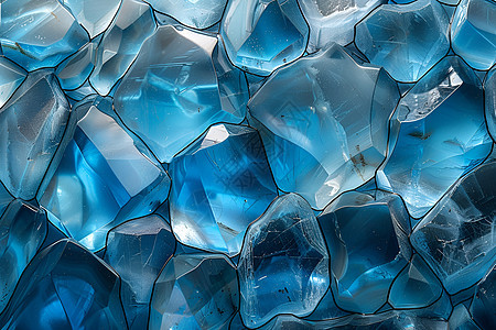 冰蓝抽象玻璃图片