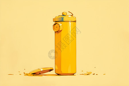 黄色的电器暖壶图片