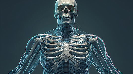展示的人体骨架图片