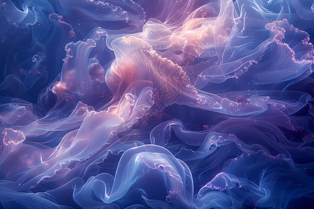抽象梦幻的水母图片