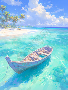 蓝色之舟背景图片