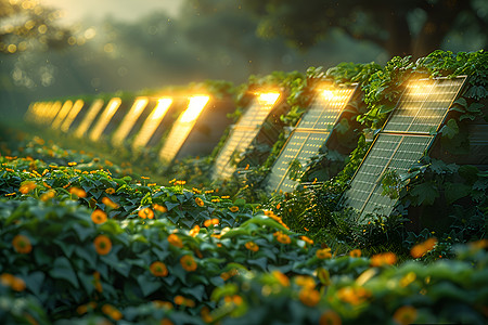 太阳能花园图片