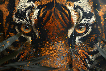 狩猎丛林中的老虎图片