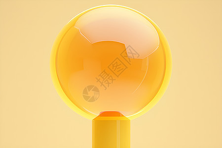 黄色圆形球体图片