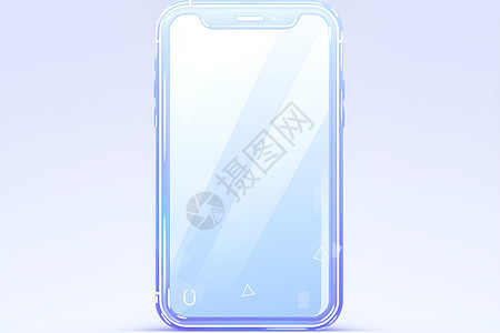 冰蓝透明手机壁纸图片