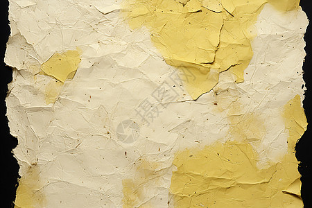 裂缝折叠的黄色纸张插画