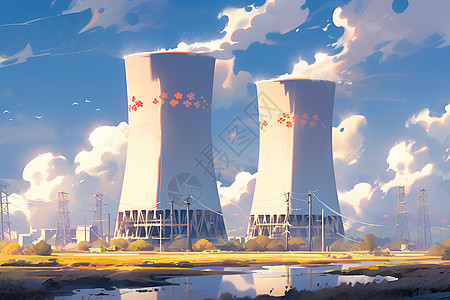核电站的壮丽图片