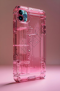 粉红色亚克力手机壳图片