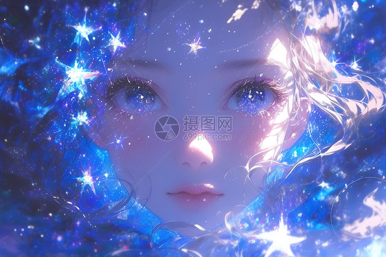 星空仙女图片