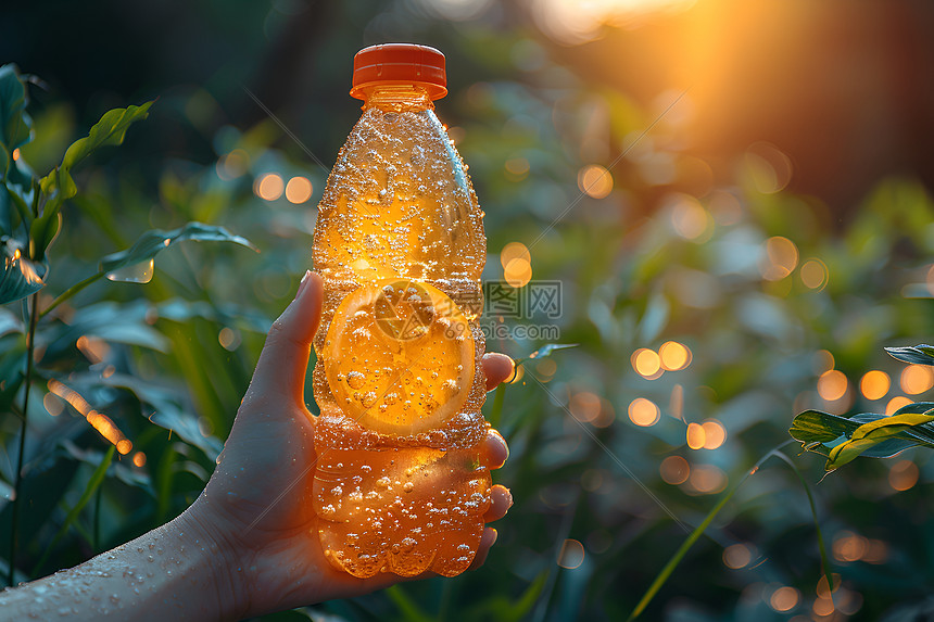 手中拿着的水瓶图片