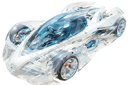 金属跑车模型图片