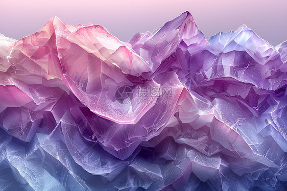 蓝紫色几何玻璃纹路图片
